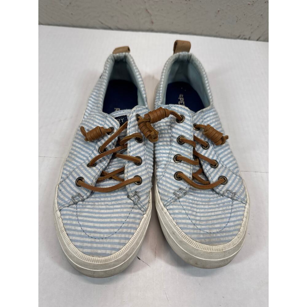 Sperry Shoes Womens‎ Crest Vibe Sneakers White Blue Casual Size 6.5